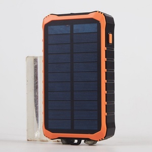 Générateur solaire portable, chargeur de secours, batterie externe de grande capacité 12000 mAh, avec lampes de camping LED - Product Image 2
