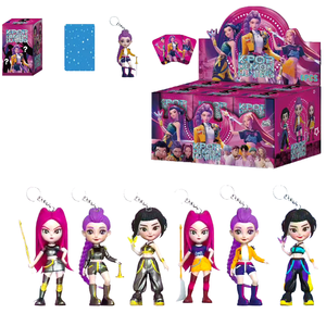 6 pièces ensemble de K pour <span class=keywords><strong>Pop</strong></span> démon chasseurs boîte aveugle Figurine Statues nouveau film PVC Anime Cartoony jouet Cos Collection - Product Image 1