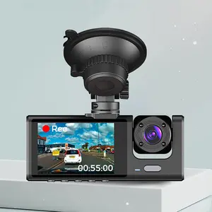 Auto Dash Cam doppio cruscotto anteriore visione notturna Gps Dash telecamere Auto con monitoraggio di parcheggio registrare Video telecamera Auto 3 canali X30 Set