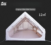 Tente de camping gonflable 2025 personnalisée Oxford quatre saisons imperméable à deux chambres, ouverture rapide automatique pour le camping en extérieur multi-personnes