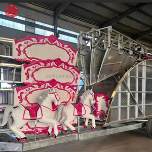 <span class=keywords><strong>Manège</strong></span> Commercial Durable avec Remorque pour Enfants et Adultes – Équipement de Parc d'Attractions Extérieur - Product Image 2