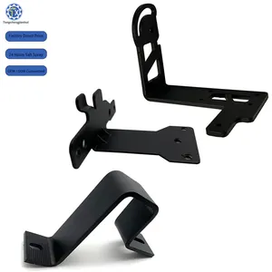 Custom Made Anodized Aluminum Precision Sheet Metal Fabrication Right and Left Angle Corner Shelf Bracket