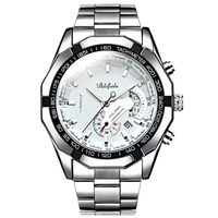 Aili Feida – montre à Quartz pour hommes, en acier inoxydable, grand cadran lumineux, Tourbillon, résistance à l'eau 30M, verre minéral renforcé