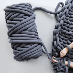 3cm coarse super thick chunky merino wool yarn 1kg 100% cotton hand knitting crocheting chunky yarns