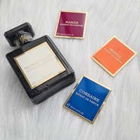 Impression d'emballages personnalisés, logo, feuille d'autocollants métalliques, marque blanche, parfum, bougies, bouteilles, gaufrage doré, adhésif puissant