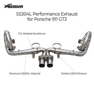 Escape Trasero de Fábrica para Porsche 911 991/991.1 GT3 4.0L 2015-2018 Boska 304SUS Soldado con TIG, Instalación Directa - Product Image 1