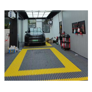 Baldosas entrelazadas de PP para taller de lavado de coches, autodrenantes, para suelo de garaje - Product Image 2