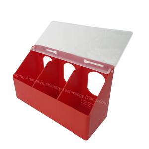 Boîte suspendue d'alimentation de nourriture d'oiseau de caille pour la LMB-24 de volaille de cage d'oiseau de perroquet Pigeon - Product Image 5