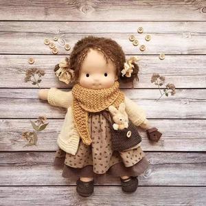 ตุ๊กตาผ้าฝ้ายคุณภาพงานแฮนด์เมด สไตล์วอลดอร์ฟ ของเล่นนุ่มสำหรับเด็กผู้หญิง ของขวัญวันเกิดสำหรับเด็กหญิงตัวเล็ก - Product Image 2