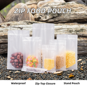 Pet + PE độ ẩm bằng chứng dây kéo bao bì Nắp kéo đứng Pouch với cửa sổ Mylar lưu trữ Zip khóa doypack bé thực phẩm túi - Product Image 2