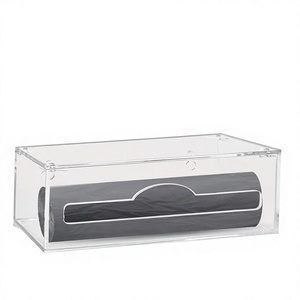 Boîte de rangement murale en acrylique pour gants jetables, boîte d'emballage pour sacs poubelles en rouleau, support de rangement pour <span class=keywords><strong>film</strong></span> alimentaire pour armoire - Product Image 6