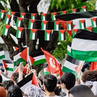 Drapeau de la Palestine-International palestinien Bunting Pennant Banner
