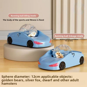 Coche de salida para hámster Golden Bear Running Ball <span class=keywords><strong>Hamster</strong></span> Toy Car Rolling Ball Running Wheel Running Car - Product Image 2