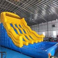 Toboggan sautant gonflable géant en PVC unisexe du fournisseur professionnel pour une utilisation dans le parc pour les adultes et les aventures aquatiques