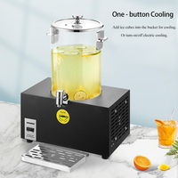 Airuisi Distributeur commercial portable de boissons réfrigérées Baril électrique en PC pour restaurant Traiteur pour café Jus Autre
