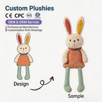 Porte-clés en peluche personnalisé pas cher, animaux en peluche doux sur mesure, poupées en peluche OEM ODM
