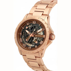 <span class=keywords><strong>Montre</strong></span> <span class=keywords><strong>mécanique</strong></span> classique à <span class=keywords><strong>remontage</strong></span> automatique pour hommes et femmes, fond de boîtier étanche, verre confortable, bracelet réglable, <span class=keywords><strong>montre</strong></span> à porter au quotidien - Product Image 2