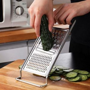 Venta Directa de Fábrica, Rallador 3 en 1 de Acero Inoxidable, Rebanador de Verduras, Queso y Patatas para el Hogar y la Cocina de Hoteles, Picador de Alimentos - Product Image 2