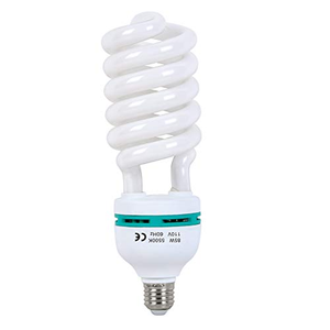 Ampoule fluorescente spirale en gros 135W 5500K Lumière du jour CRI90 Culot E27 Économie d'énergie pour l'éclairage vidéo et photographique en studio - Product Image 1