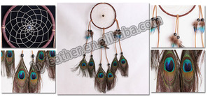 <span class=keywords><strong>Attrape</strong></span>-rêves bohème à suspendre au mur, <span class=keywords><strong>attrape</strong></span>-rêves faits à la main, <span class=keywords><strong>attrape</strong></span>-rêves en plumes <span class=keywords><strong>de</strong></span> <span class=keywords><strong>paon</strong></span> faits à la main, matériaux - Product Image 5