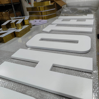 Enseigne de réception de bureau en métal découpé au laser en acrylique, signalétique de bâtiment, logo de salon de beauté, enseigne murale, lettres de logo personnalisées