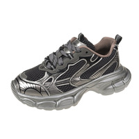 Chaussures de Sport Confortables pour Femmes à Semelle Épaisse Printemps, Noires, Meilleures Ventes, pour Couples