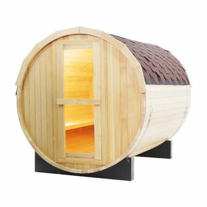 Vente en gros de salle de sauna à vapeur traditionnel canadien Sauna à tonneau salle de sauna extérieure - Product Image 1