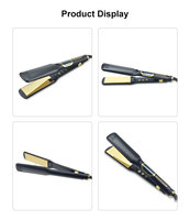 Lisseur de cheveux professionnel à plaques flottantes larges, revêtement céramique 250°C, lisseur de cheveux 500F, lisseur LCD