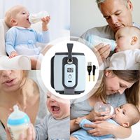 Calentador de Biberones Individual Ligero, PP, Impresión, Libre de BPA, T9, Calentador de Leche para Bebés, Portátil, Recargable por USB, para Alimentaciones al Aire Libre