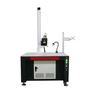 Mesin ukir laser logam Mopa JPT 3D, mesin penanda laser serat 30w 20w