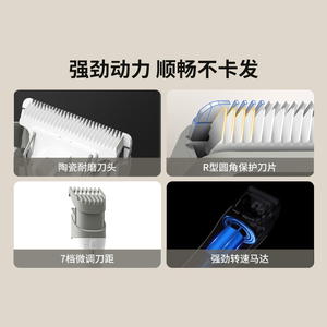 Para pinza de pelo eléctrica <span class=keywords><strong>DOCO</strong></span>-por hoja blanca, Blanco HC001 - Product Image 4