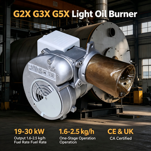 Quemador de aceite ligero G2X G3X G5X 19-30kW de una etapa monofásico automático para sala de pintura, horno de secado, <span class=keywords><strong>caldera</strong></span> industrial - Product Image 1