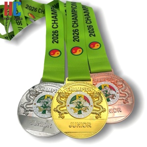 Medaglia Personalizzata in Metallo Smaltato per Wushu, Campionato del Senegal 2026, Medaglia Sportiva Kung <span class=keywords><strong>Fu</strong></span> Drago - Product Image 4