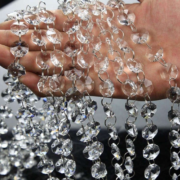 Роскошная блестящая кисточка, прозрачная восьмиугольная Хрустальная бусина, украшение домашней двери