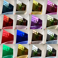 Plaques acryliques miroir noires 12x12 et 12x14 pouces (4x8 pieds), épaisseur 1/8 et 1/12 po, en PMMA, pour découpe laser, artisanat, projets DIY et affichage artistique