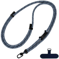 Cordon de téléphone universel OEM en gros, réglable 0,8M 1,5M, tressé, détachable, support anti-perte pour cou et poignet