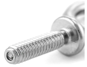 304 Stainless Steel Eye Bolts Metric 12mm <b>Cap</b> Diameter Class 8.8 Standard Thread Plain Finish Round Head - Product Image 3