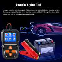Probador de Baterías Personalizable, Analizador de Sistemas Eléctricos KONNWEI KW218, Herramienta de Diagnóstico Profesional para Baterías de Automóviles