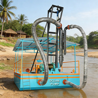Drague mobile pour le dragage des marais et des zones humides