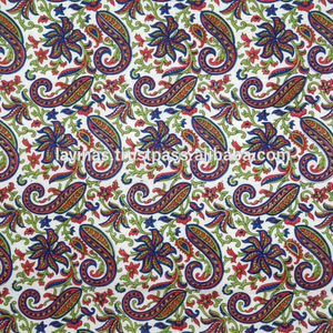 Vente en gros de tissu indien fait main en coton imprimé Jaipur Sanganeri tissu unique imprimé main bloc matière première tissu pour robe - Product Image 1