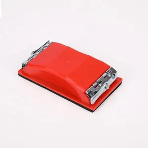 Automotive Hand Sanding Block With Red Handle