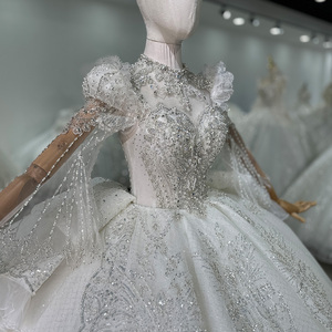 Jancember XS042 Vestidos de novia de mujer con cuentas de lentejuelas tradicionales - Product Image 6