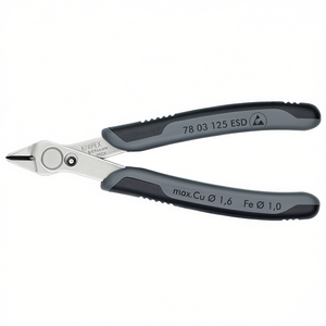 Pince électronique Super Knips ESD 78 03 125 de Knipex pour la coupe et le dénudage de fils de précision avec protection ESD - Product Image 3