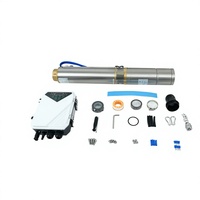 Pompe submersible solaire DC pour puits profond avec moteur sans balais haute pression, personnalisable OEM