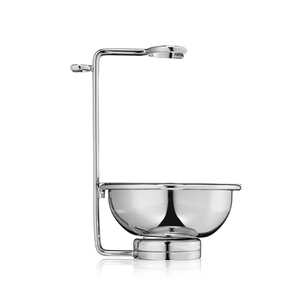 Brocha de afeitar negra Premium y soporte de maquinilla de afeitar recta Soporte de afeitado moderno de diseño elegante de alta calidad para un aseo elegante - Product Image 5