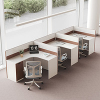 Poste de travail moderne en MDF écologique pour bureau à domicile, cabine de personnel, poste de travail double/quatre/six personnes, cloisons modulaires, chaise