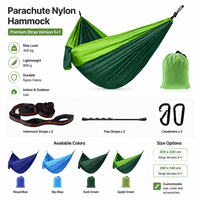 Hamac de parachute AeroMara pour l'extérieur, 300x200cm, avec sangles de suspension, portable, léger, en alginate, pour le camping, les voyages, le jardin, la plage