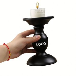 2026 Wholesale Vintage Wrought Iron Candlestick Table Ornament Elegant Candlelight <b>Dinner</b> Decoration - Product Image 1