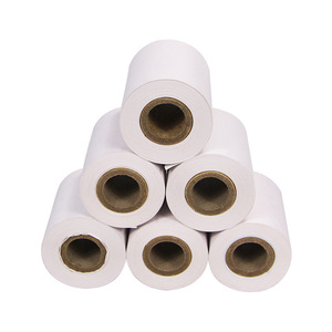 BPA-free Cashier Thermal Specialty <b>Paper</b> 100pcs PVC Coated Single Side White Color 57*40mm POS Use - Product Image 1