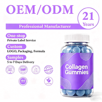Complément alimentaire en gommes de collagène végétalien pour la croissance des cheveux et l'éclaircissement de la peau, marque privée OEM, avec biotine et vitamines C et E pour les cheveux, la peau et les ongles